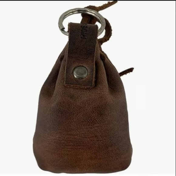 Hide and Drink Leather Mini Medieval Pouch Keychain, coin bag, ren faire - Picture 2 of 7